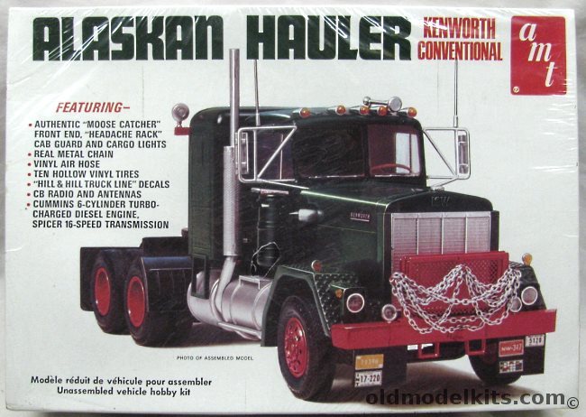 AMT 1/25 Alaskan Hauler Kenworth Conventional - (Hill & Hill Custom Built Kenworth), T511 plastic model kit